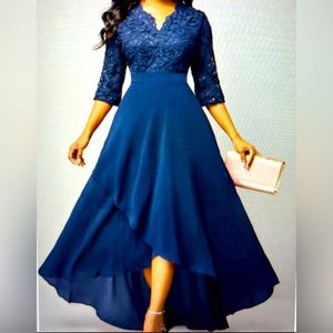 NEW Formal/wedding dress fits sizes 16/18 best. Measurements in final pic.